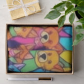 可愛いカラフル犬ハッピードッグ 薄葉紙 (ギフト)