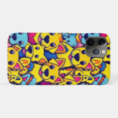 可愛いカラフル犬ハッピードッグ Case-Mate iPhoneケース (裏面(横))