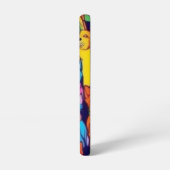 可愛いカラフル犬ハッピードッグ SAMSUNG GALAXYケース (左側面)