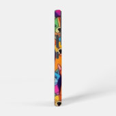 可愛いカラフル犬ハッピードッグ SAMSUNG GALAXYケース (右側面)