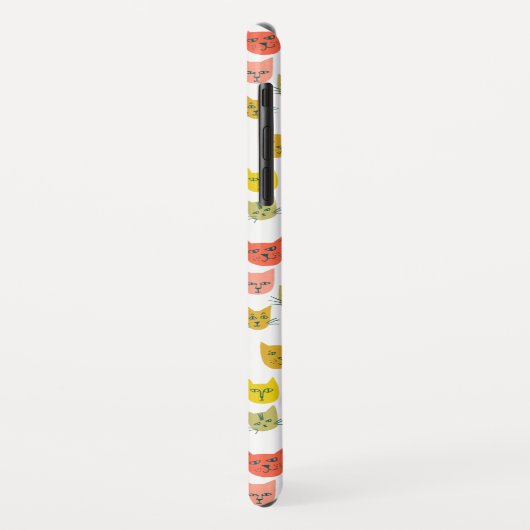 可愛いカラフル猫の柄 Case-Mate iPhoneケース (裏面/左)