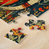 可愛いカラフル猫 ジグソーパズル (側面)