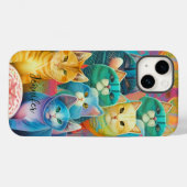 可愛いカラフル猫 Case-Mate iPhoneケース (裏面 (横))