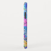 可愛いカラフル白い花柄 Case-Mate iPhoneケース (裏面/右)