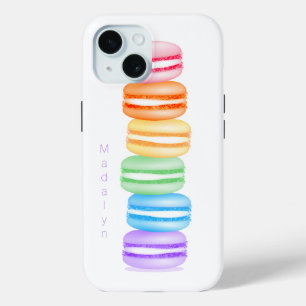 可愛いカラフル積みパーソナライズされたの iPhone 15ケース