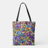 可愛いカラフル絵画抽象芸術のiPadエアーケース トートバッグ (裏面)