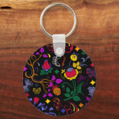 可愛いカラフル花柄 キーホルダー (正面)