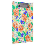 可愛いカラフル花柄 クリップボード (右)