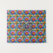 可愛いカラフル花柄 タペストリー (正面(横))