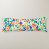 可愛いカラフル花柄 ボディピロー (裏面)