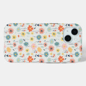 可愛いカラフル花柄 Case-Mate iPhoneケース (裏面 (横))