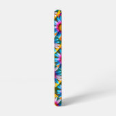 可愛いカラフル花柄 SAMSUNG GALAXYケース (左側面)