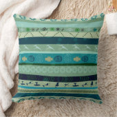 可愛いカラフル部族柄 クッション (ブランケット)