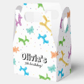 可愛いカラフル風船の動物の誕生日パーティー フェイバーボックス (オープン)