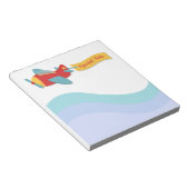 可愛いカラフル飛行機特記事項 ノートパッド (アングル)