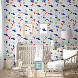 可愛いカラフル飛行機&クラウド、おもしろい飛行士 壁紙