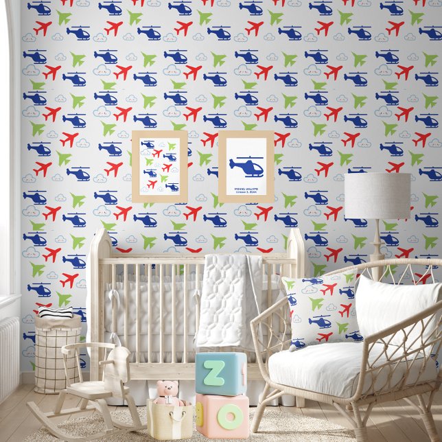 可愛いカラフル飛行機&クラウド、おもしろい飛行士 壁紙 (クリエイターアップロード済み)