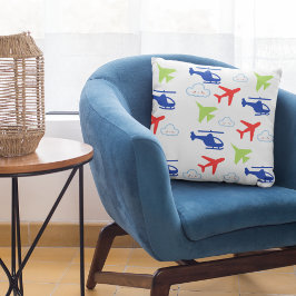 可愛いカラフル飛行機&飛行機向けクラウド クッション