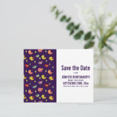 可愛いカラフル鳥パタお洒落ーン赤ちゃんシャワー ポストカード (スタンド正面)