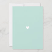 可愛いカラフル齧歯類誕生日フローラ水彩 招待状 (裏面)