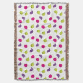 可愛いカラフル スローブランケット (正面縦)