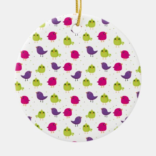 可愛いカラフル セラミックオーナメント (正面)