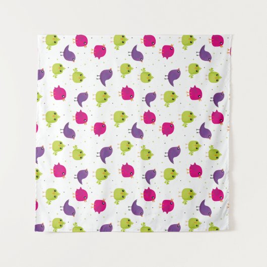 可愛いカラフル タペストリー (正面(横))