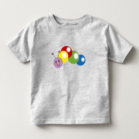 可愛いカラフル トドラーTシャツ (正面)