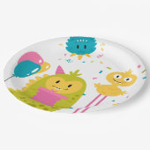 可愛いカラフル ペーパープレート (アングル)