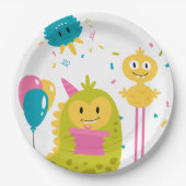 可愛いカラフル ペーパープレート (正面)