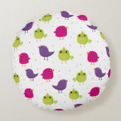 可愛いカラフル ラウンドクッション (裏面)