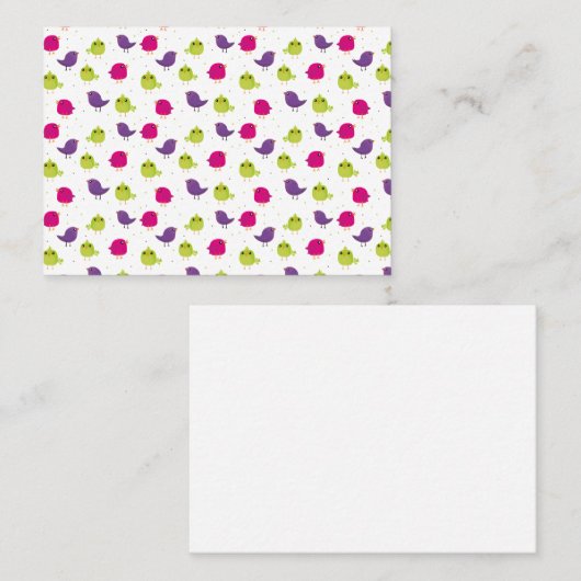 可愛いカラフル 割引カード (正面/裏面)