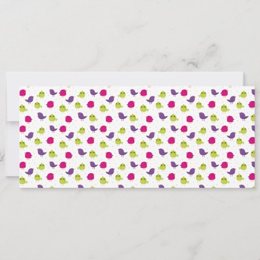 可愛いカラフル 案内状 (正面)