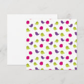 可愛いカラフル 案内状 (正面/裏面)