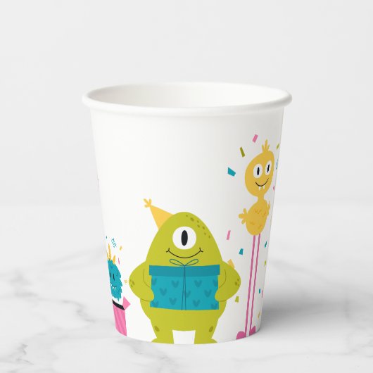 可愛いカラフル 紙コップ (裏面)