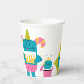 可愛いカラフル 紙コップ (左)