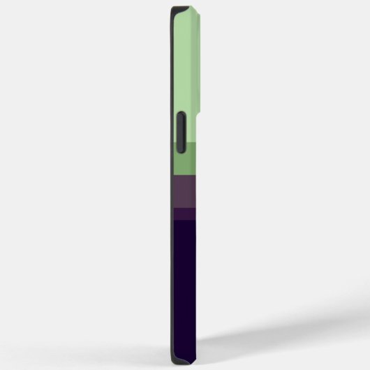 可愛いカラーブロックでカスタマイズストライプ可能なモノグラム Case-Mate iPhoneケース (裏面 / 右)