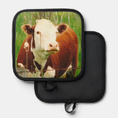 可愛いカワイクー4キャリーオーブンミットとポットホルダー 鍋敷き (正面/裏面)