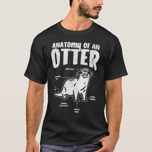 可愛いカワウソのカワウソ3 Tシャツ (正面)