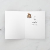 可愛いカワウソ早く元気に カード (内部)