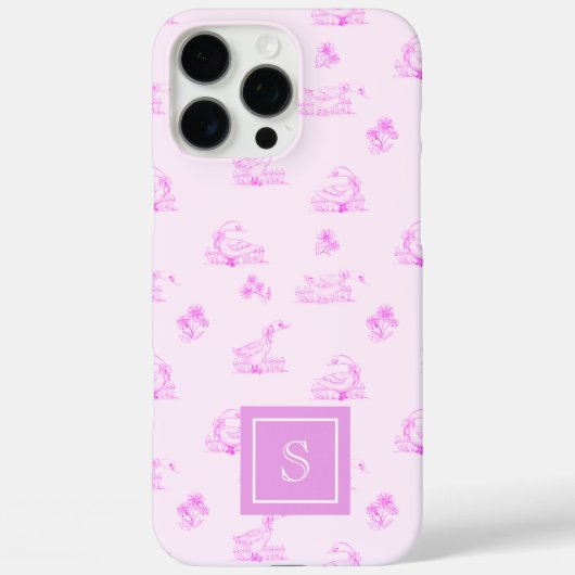 可愛いカントリーのガチョウパーソナライズされた模様 Case-Mate iPhoneケース (裏面)