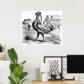 可愛いカントリーヴィンテージのポスター ポスター (ホームオフィス)