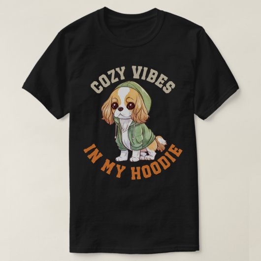 可愛いカヴァリエ犬 Tシャツ (デザイン正面)