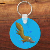 可愛いカートカモノハシ キーホルダー (正面)