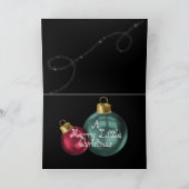 可愛いカードにクリスマスバセットハウンド/キャンディーケーン シーズンカード (内部)