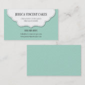 可愛いカードの鱗片状ラベルラベル縁 名刺 (正面/裏面)