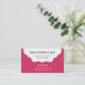 可愛いカードの鱗片状ラベルラベル縁 名刺 (スタンド正面)