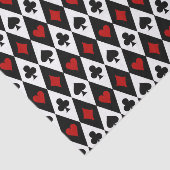 可愛いカードスーツのタイル模様 薄葉紙 (詳細)