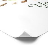 可愛いガーデニング好きカスタマイズ ポスター (角)