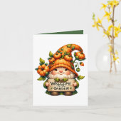 可愛いガーデンパーティー歓迎秋カスタマイズ カード (黄色い花)